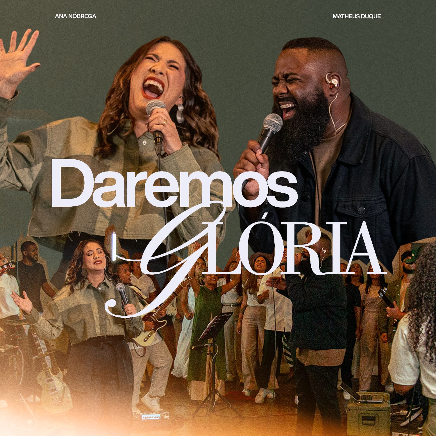 Matheus Duque e Ana Nóbrega na canção “Daremos Glória”, uma exaltação ao Deus trino